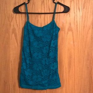 Aeropostale turquoise spaghetti strap tank top